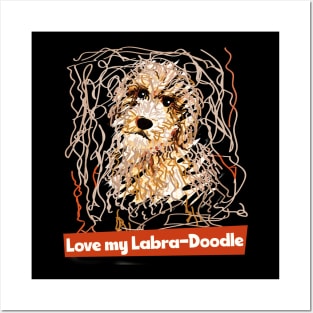 Labradoodle Doodle Posters and Art